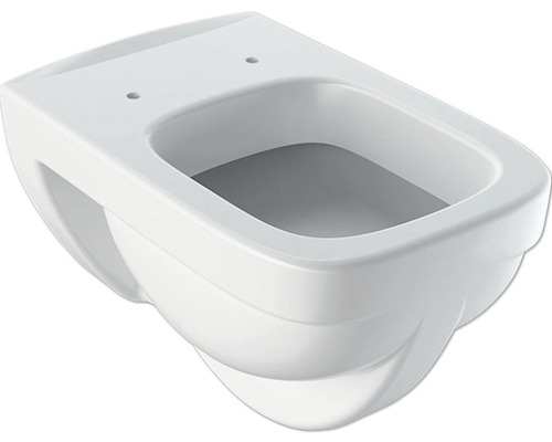 GEBERIT Renova No. 1 Plan wandcloset, Renova Plan vlakspoeltoilet met rand, glanzend wit, KeraTect® speciaal glazuur, zonder toiletzitting, 202160600
