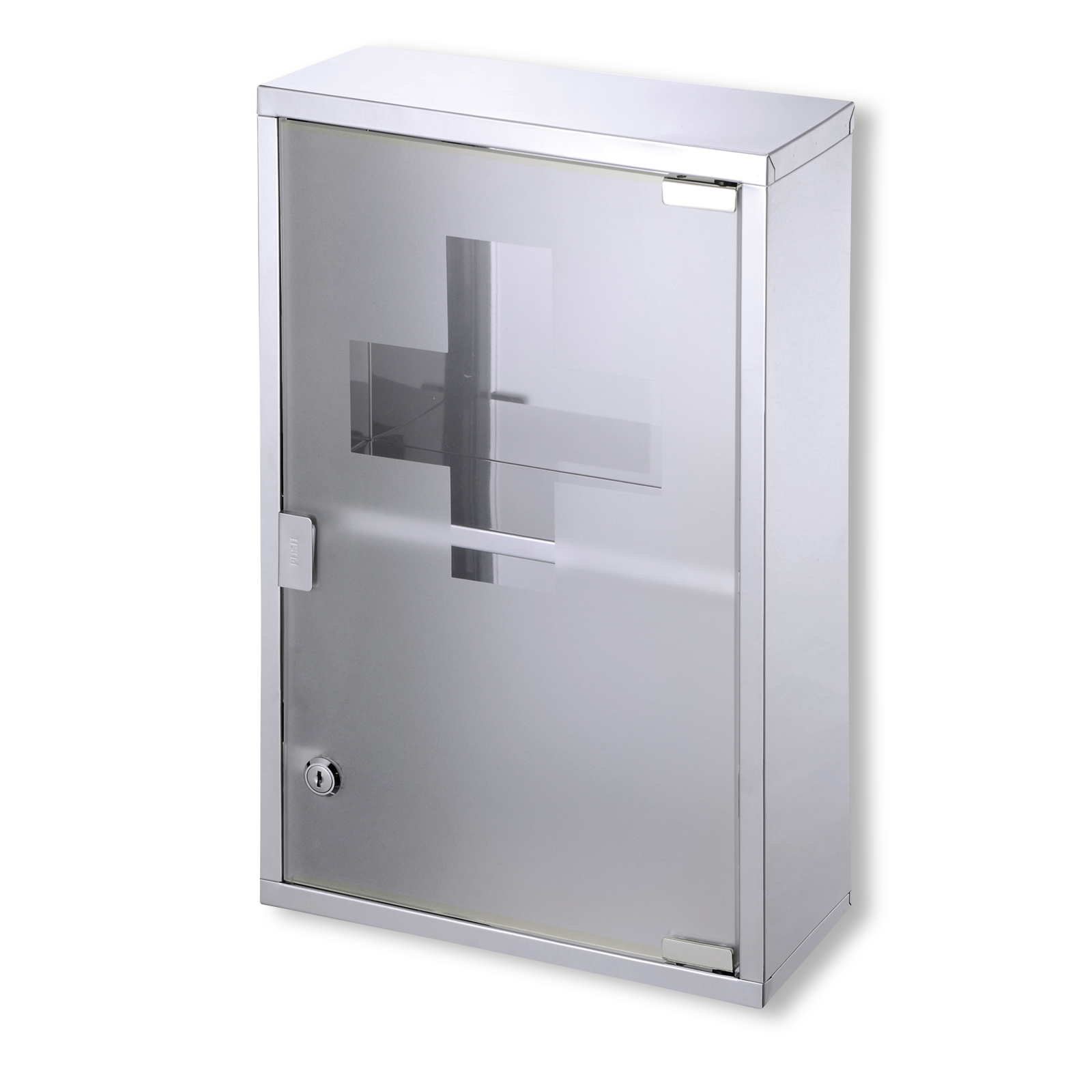 Medizinschrank - Metall - Glastür