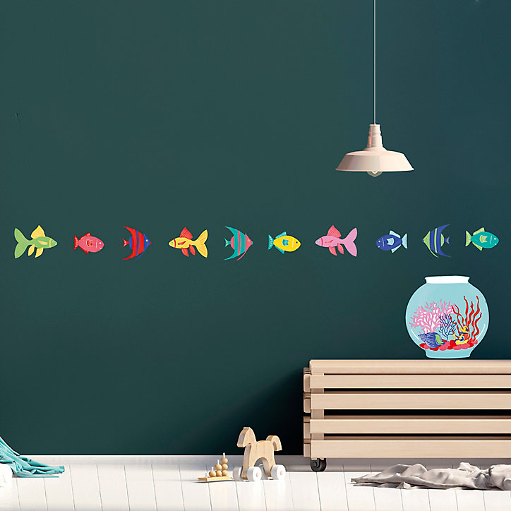 Sticker Enfant Poisson 49x69 cm