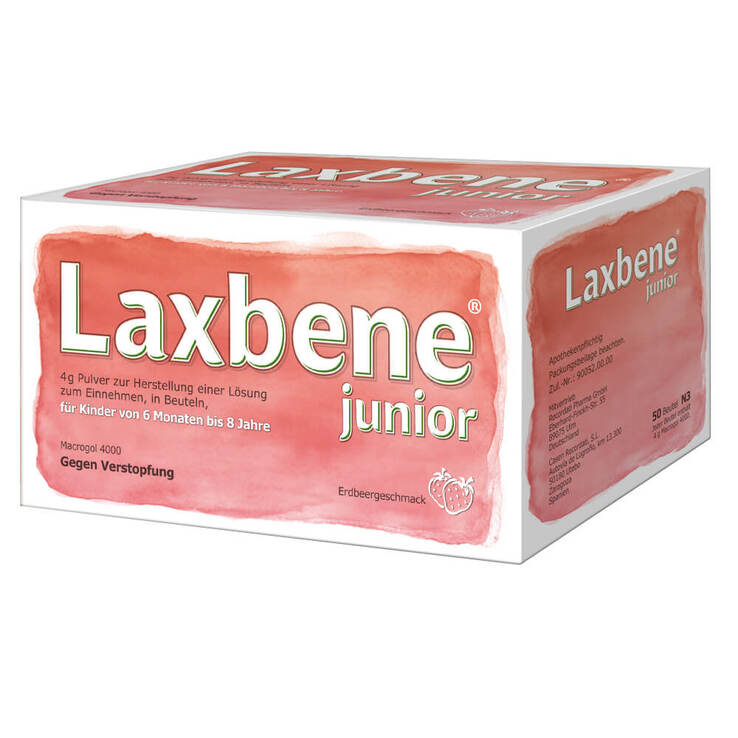Laxbene junior 50x4 g Pulver für Kinder von 6 Monaten - 8 Jahre, 50 St