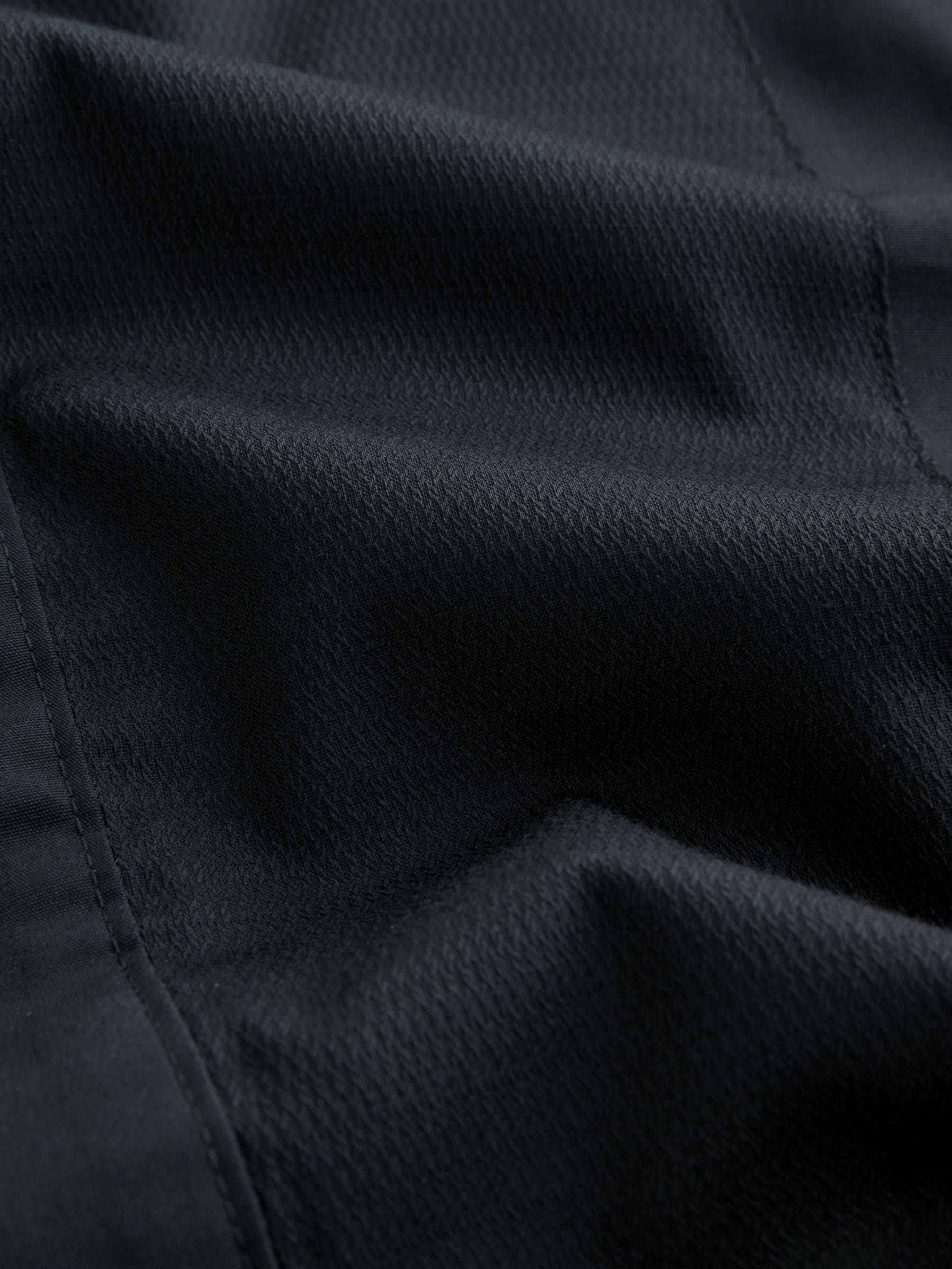 Zwart - Regular Fit Textured Bib Long Sleeve Double Cuff Dress Shirt With Cutaway Collar