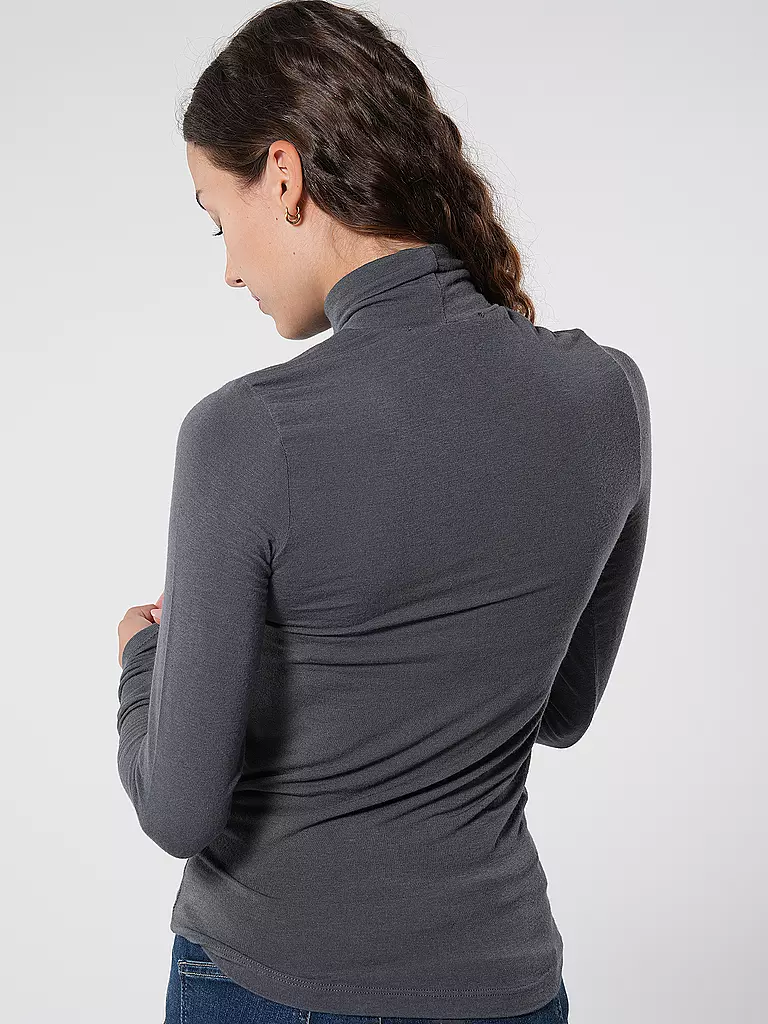 TELA Rollkragenshirt MATHILDE grau