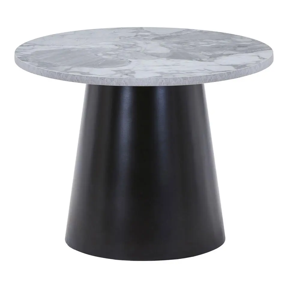 Salontafel Grijs/Zwart - Rond - 60x60x45cm - Brito