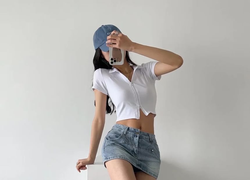 Reknovine - Lage denim minirok
