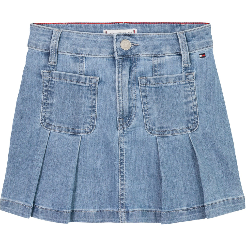 Køb Tommy Hilfiger Drapey Denim Nederdel Pleated