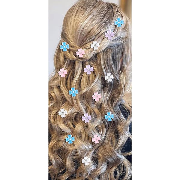 INF Glitterende Hårpyntsett med Rhinestone - Kløverdesign