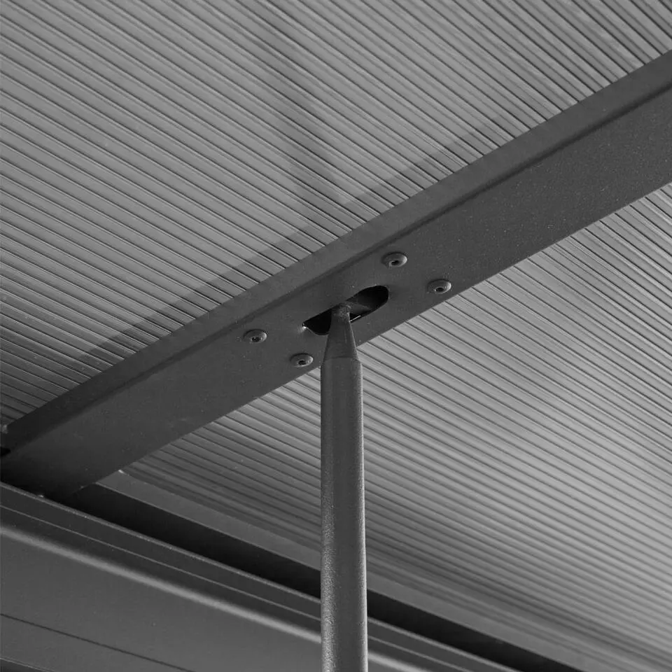 HOME DELUXE SOLIS DELUXE terrasoverkapping grijs 579 x 295 x 233 / 272 cm