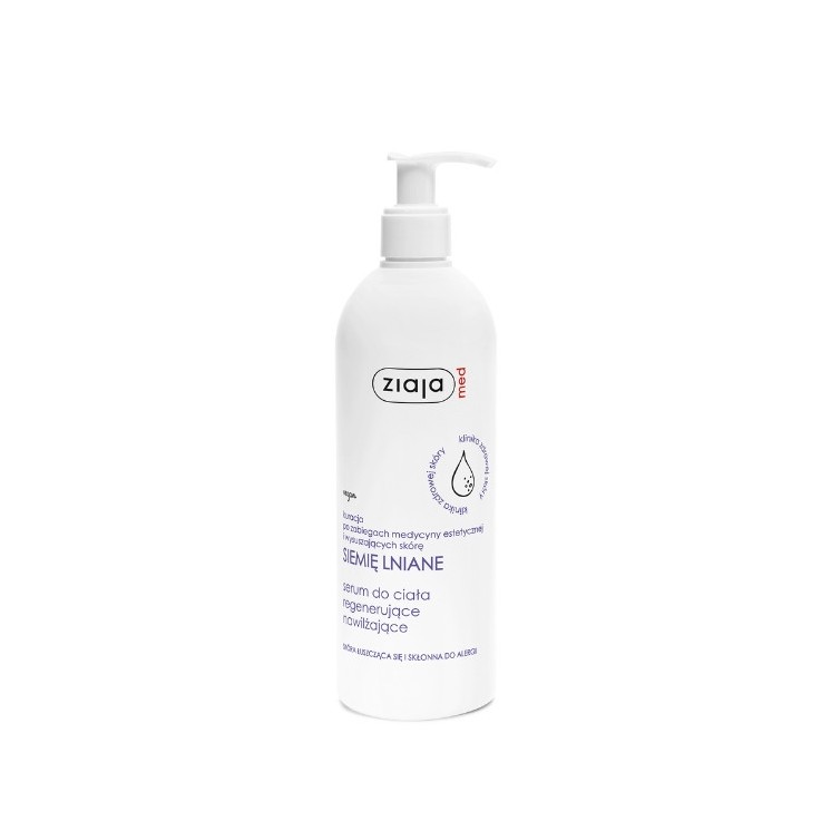 Ziaja Med Lijnzaad Regenererend en hydraterend Serum 400 ml