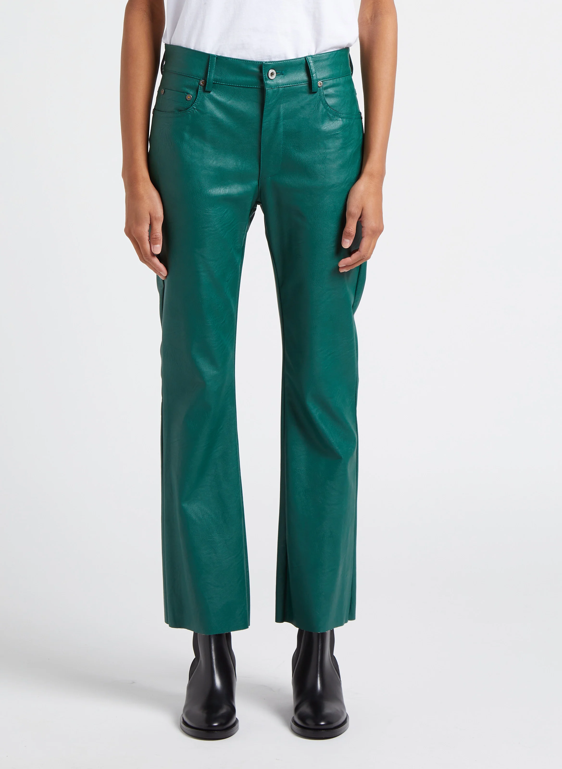 Pantalon flare taille normale | Vert