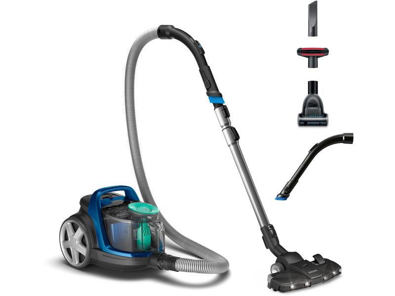 Philips Bodenstaubsauger PowerCyclone 7 Blau/Schwarz Beutelloser Staubsauger