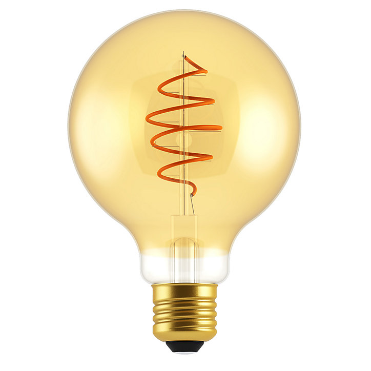 Ampoule LED décorative en spiral dimmable E27 ⌀12.5cm 250lm 5W doré blanc chaud Nordlux