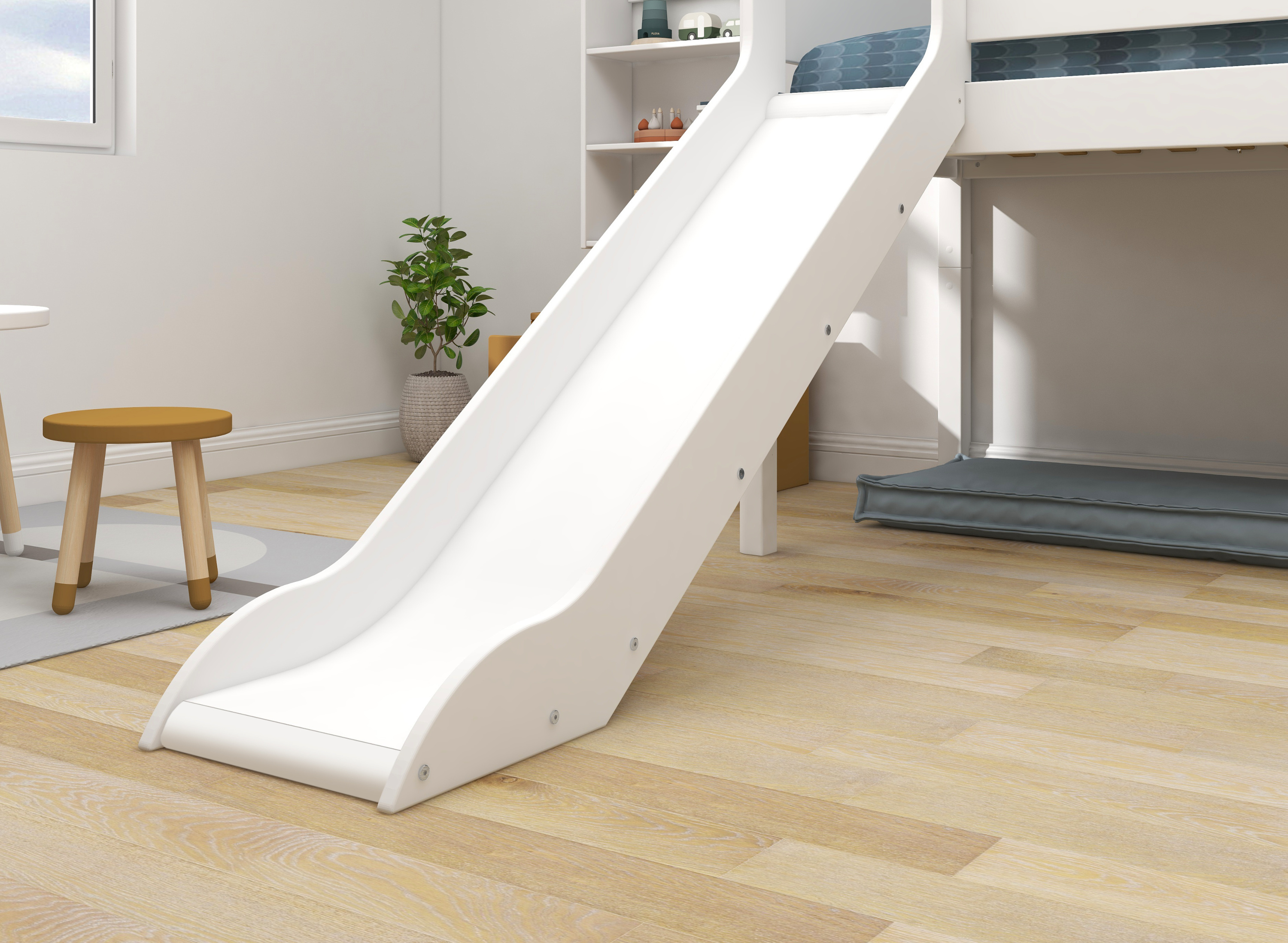 Halbhohes Bett FLEXA WHITE