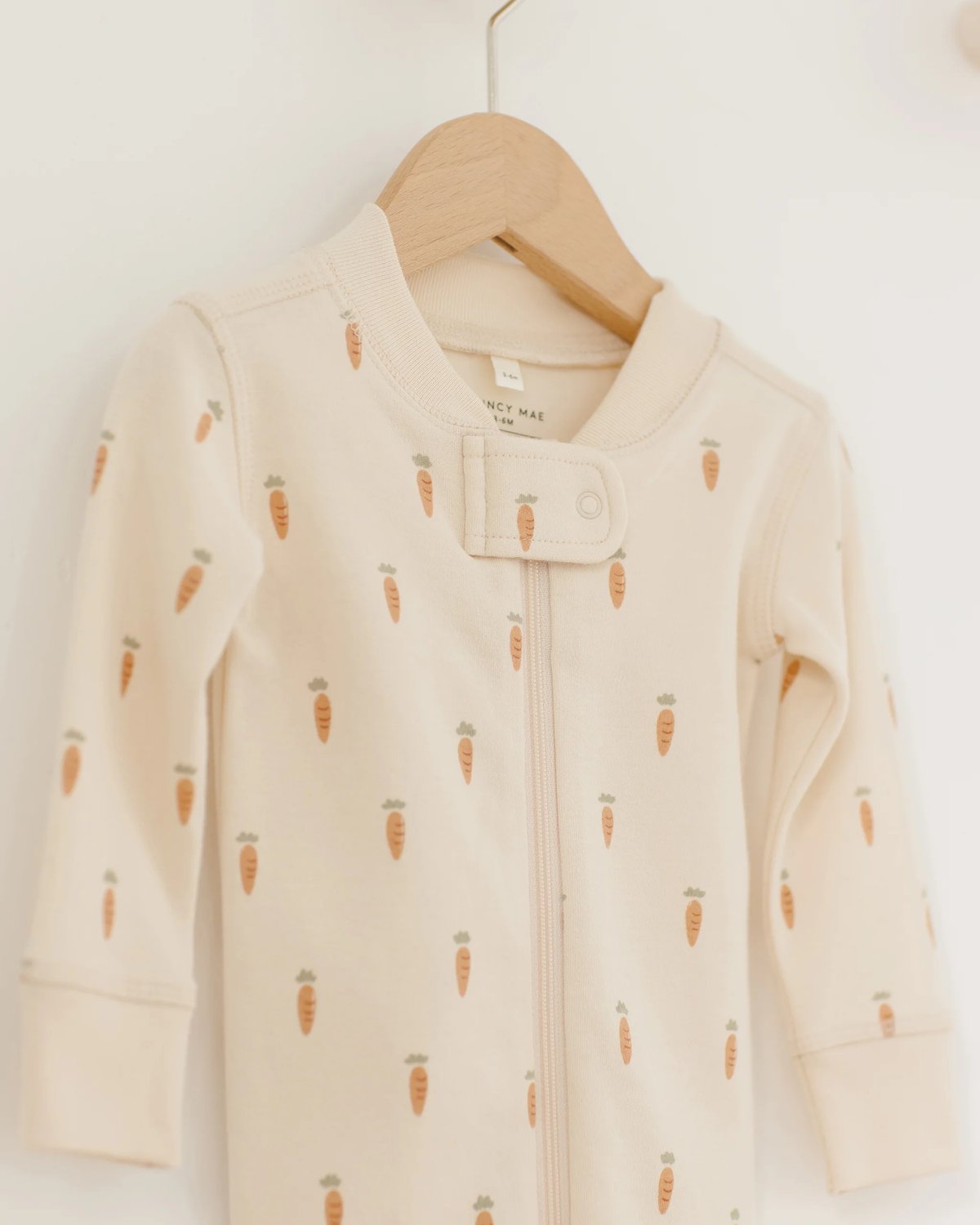 Pysj med to-veis Glidelås – 100% Øk. Bomull | Zip Longsleeve Sleeper