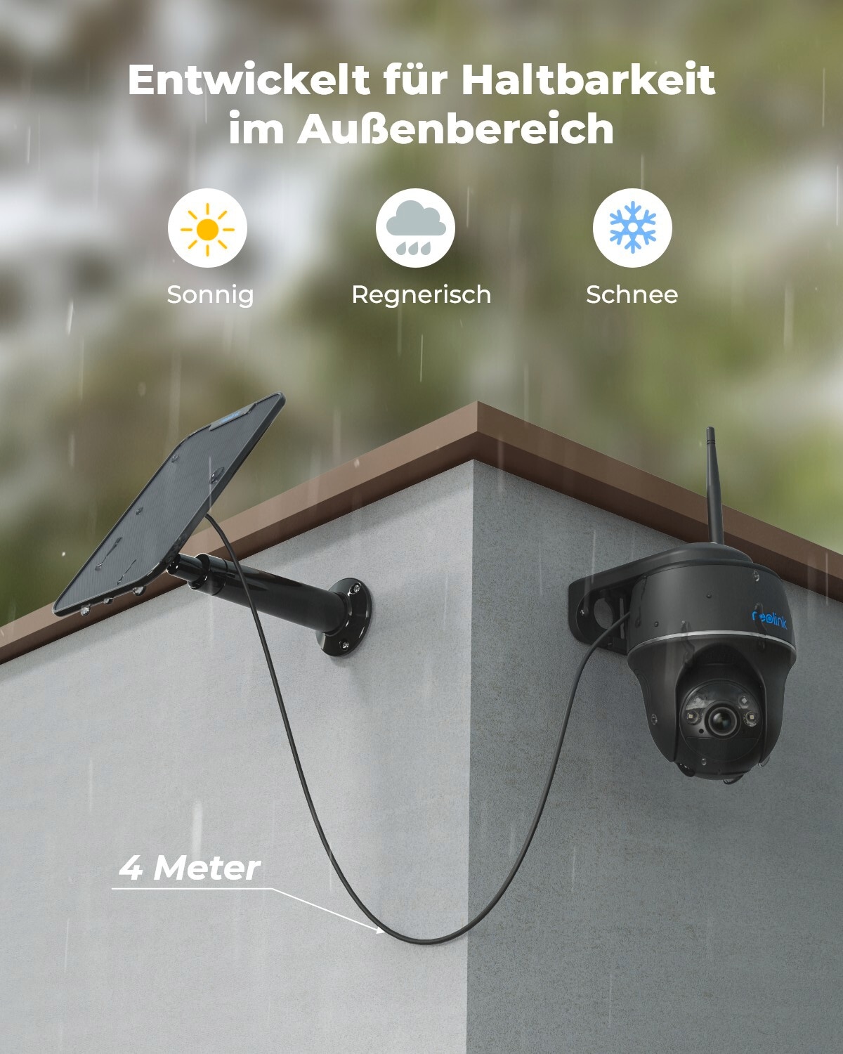 Reolink Überwachungskamera »Argus Series B430-B Battery-WiFi« Aussenbereich