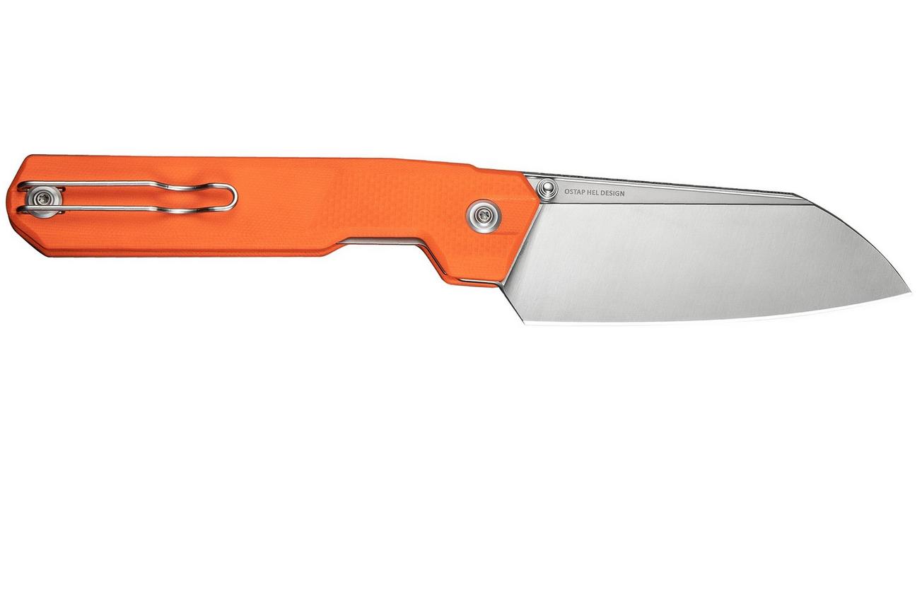 Civivi Hid C23008-4 Satin 14C28N, Orange G10, zakmes, Ostap Hel design
