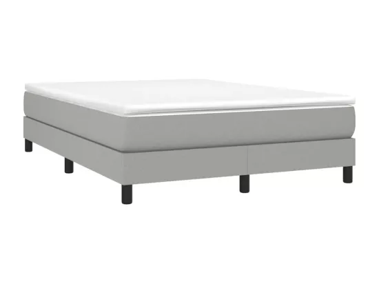 Sommier à lattes de lit Gris clair 140x190 cm Tissu