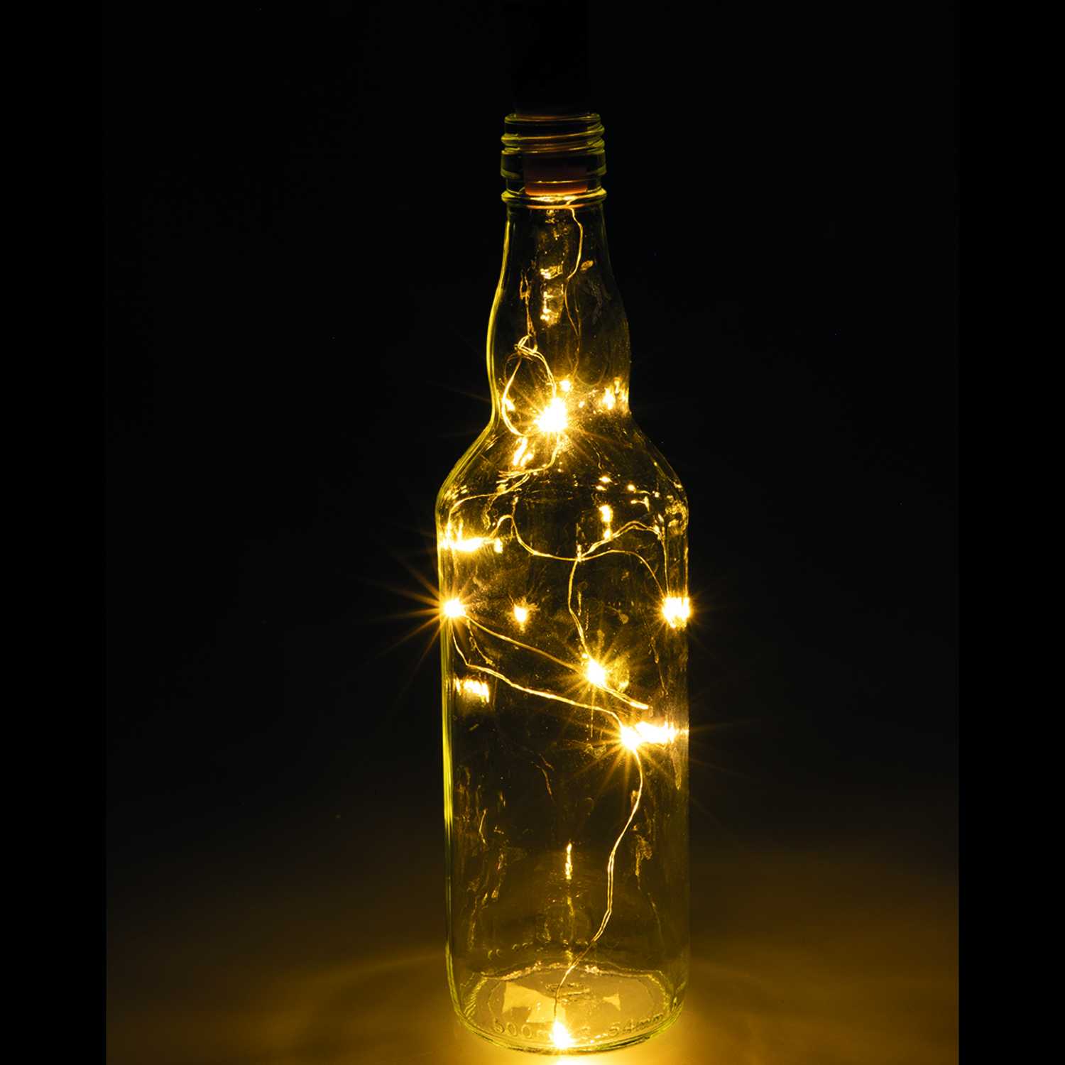 Lichterkette Flaschenkorken, 8 LED, warmweiß
