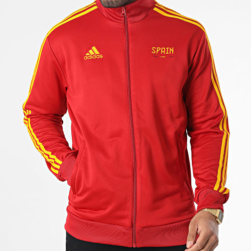 Veste Zippée A Bandes Spain HD6392 Rouge