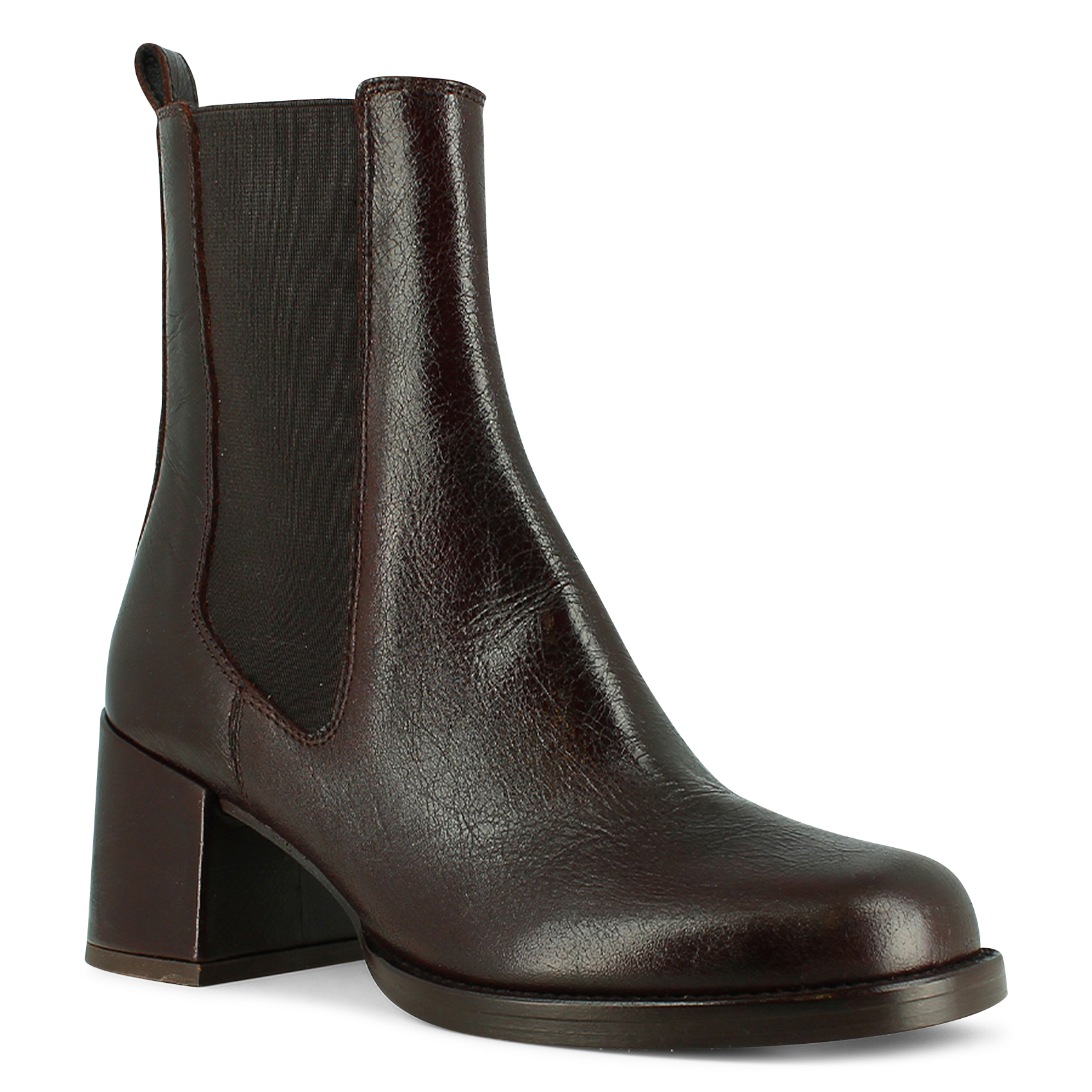 BIENVUE - Bottines en cuir | Marron