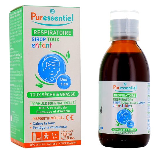 Puressentiel sirop toux sèche et grasse enfant - Dès 1 an