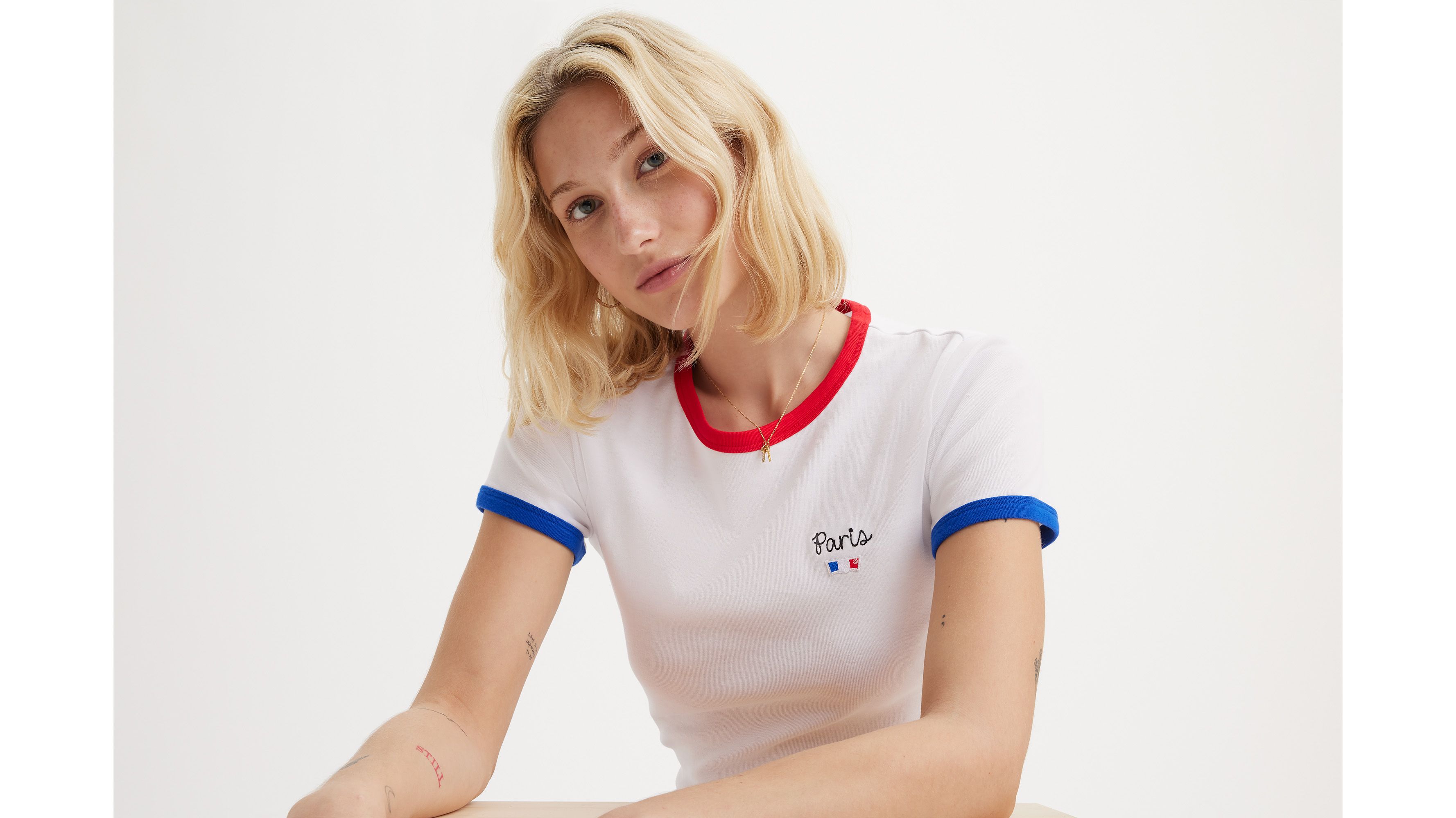 T-shirt graphique Rickie - White + - Blanc