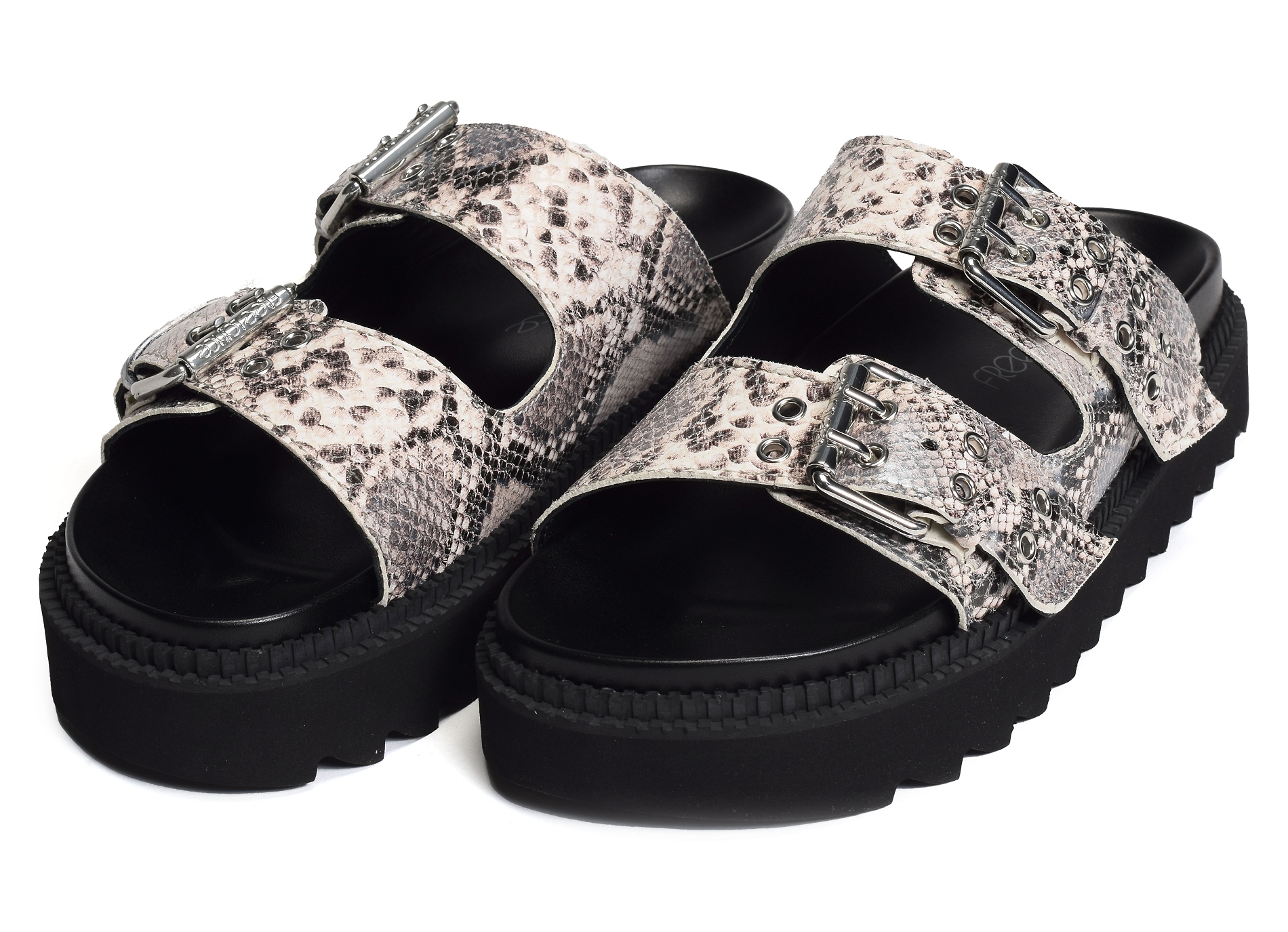 Knife dbl brace mule python
