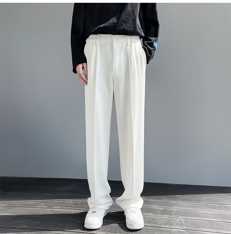 GRAYCIOUS - Mid Rise Plain Loose Fit Broek