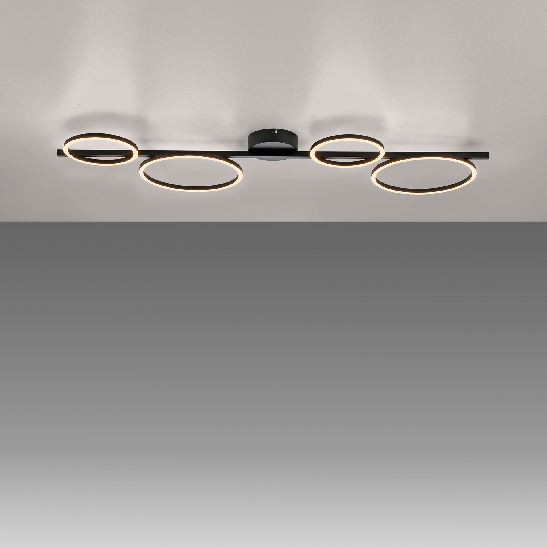 LED-Deckenleuchte - schwarz - dimmbar