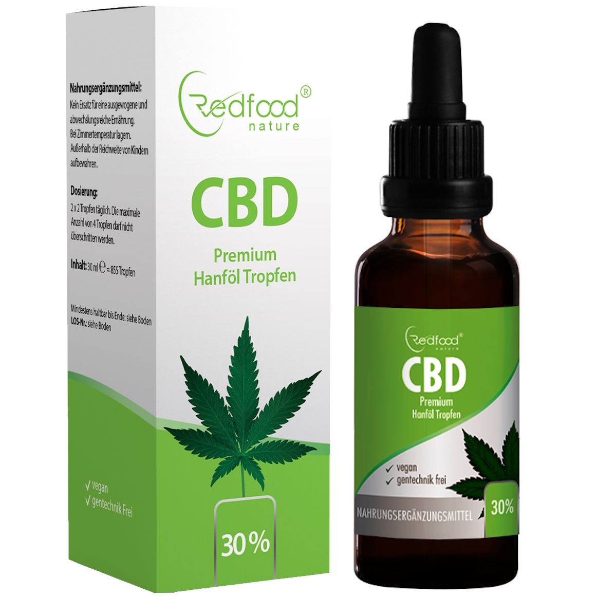 Redfood® CBD ÖL Vollspektrum 30% - 30ml