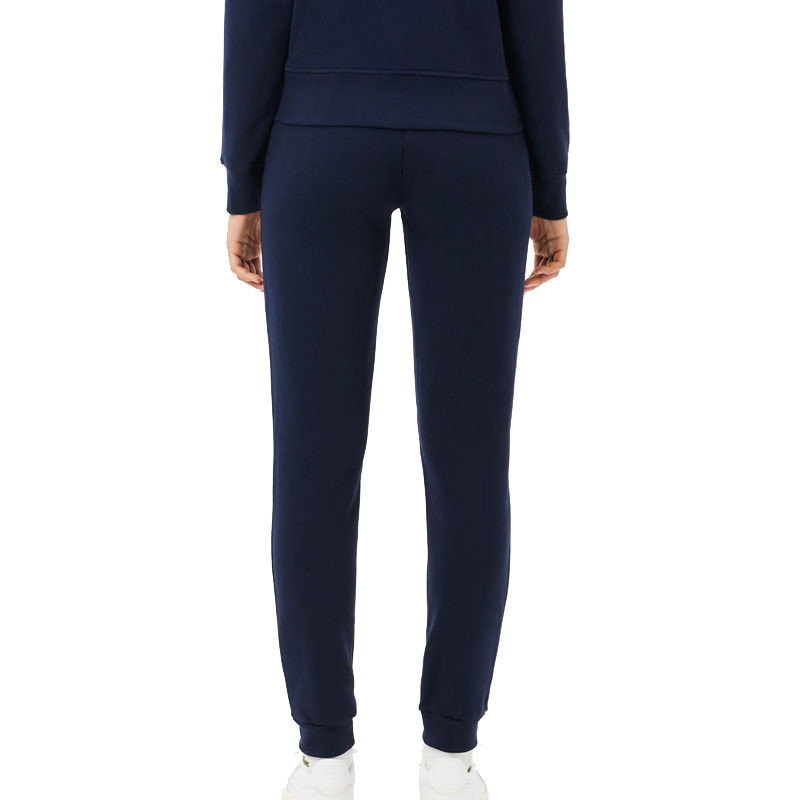 Pantalon de survêtement Lacoste femme molleton bleu marine