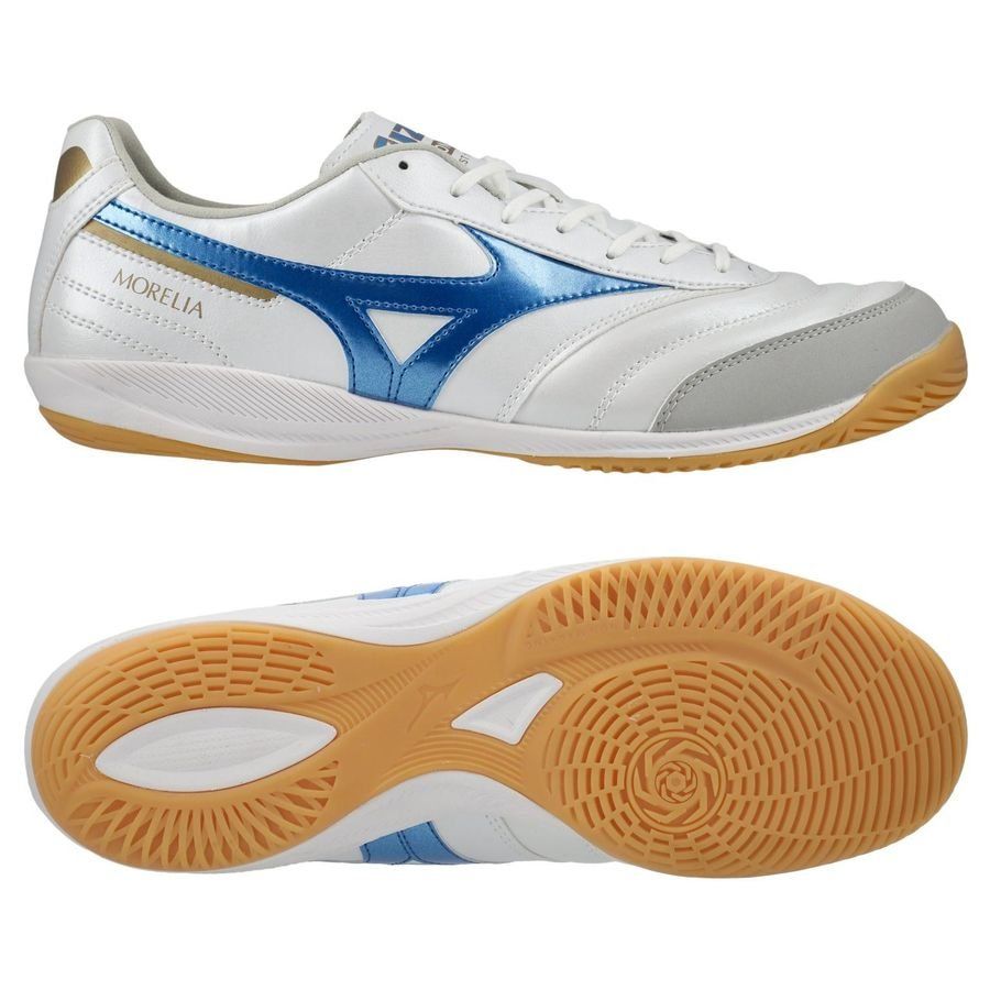 Mizuno Morelia Sala Pro IN Mugen - Blanc/Bleu/Doré