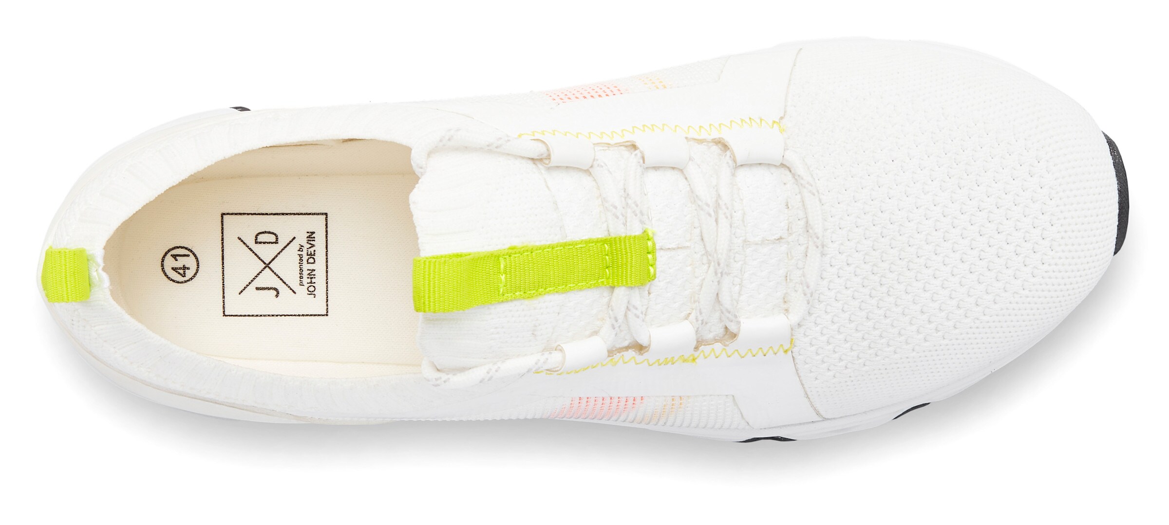 Sneaker in weiß/neon