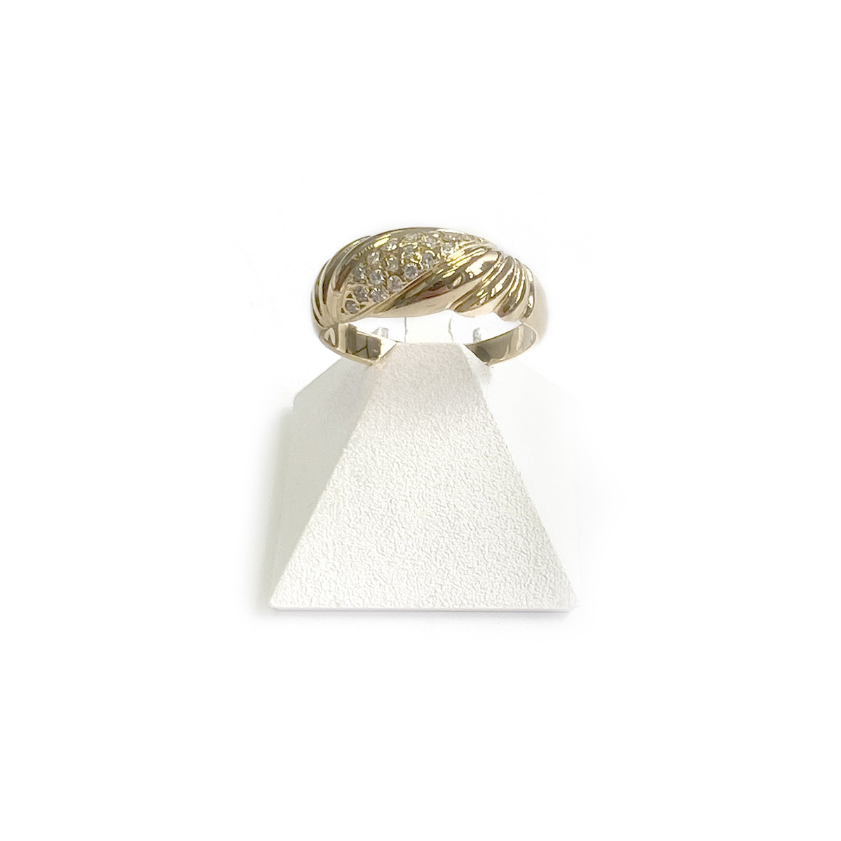 Bague d'occasion or 750 jaune diamants