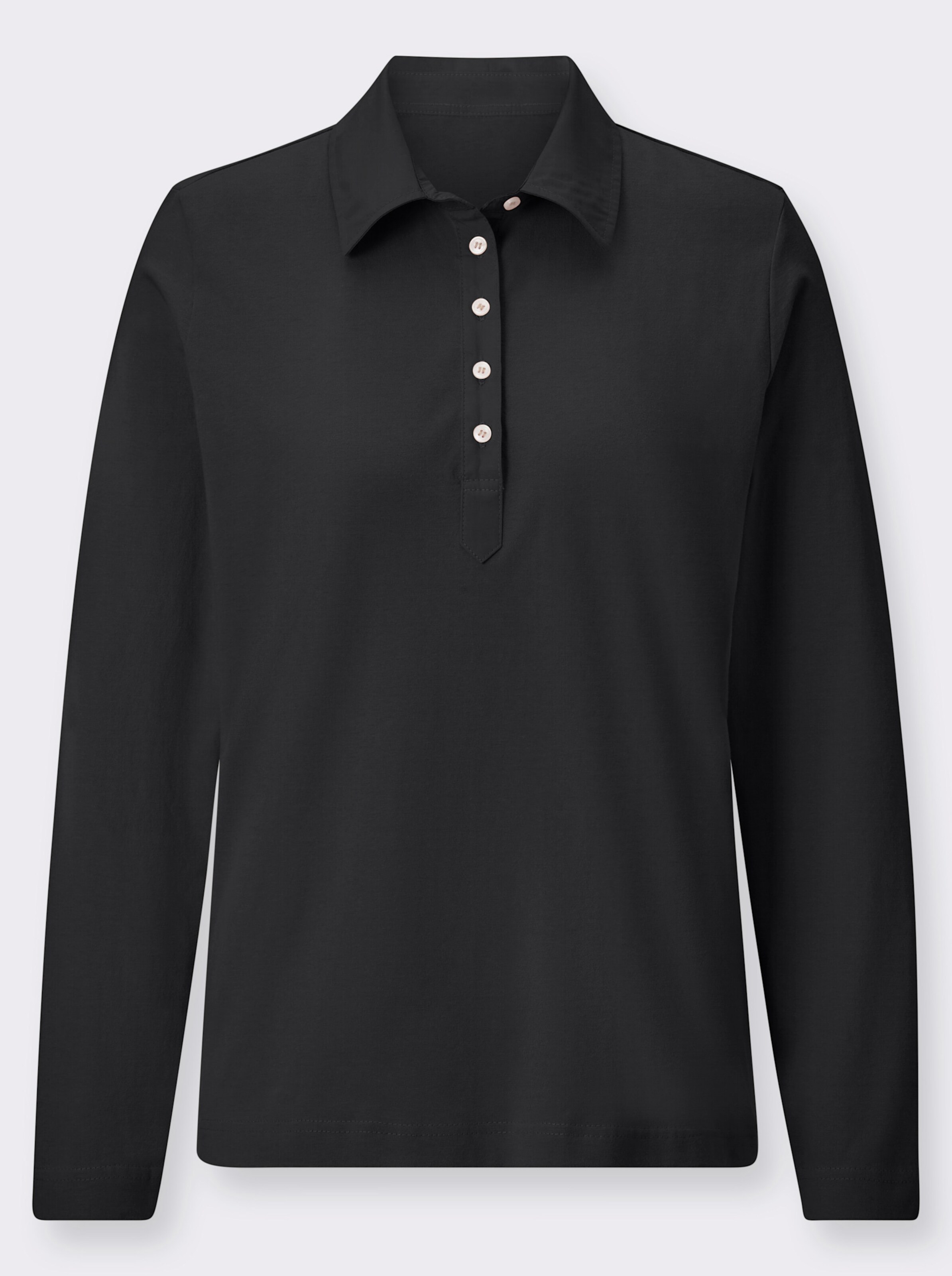Langarm-Poloshirt