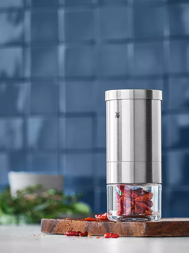 WMF Gourmet Gewürzschneider Cromargan/Glas silber