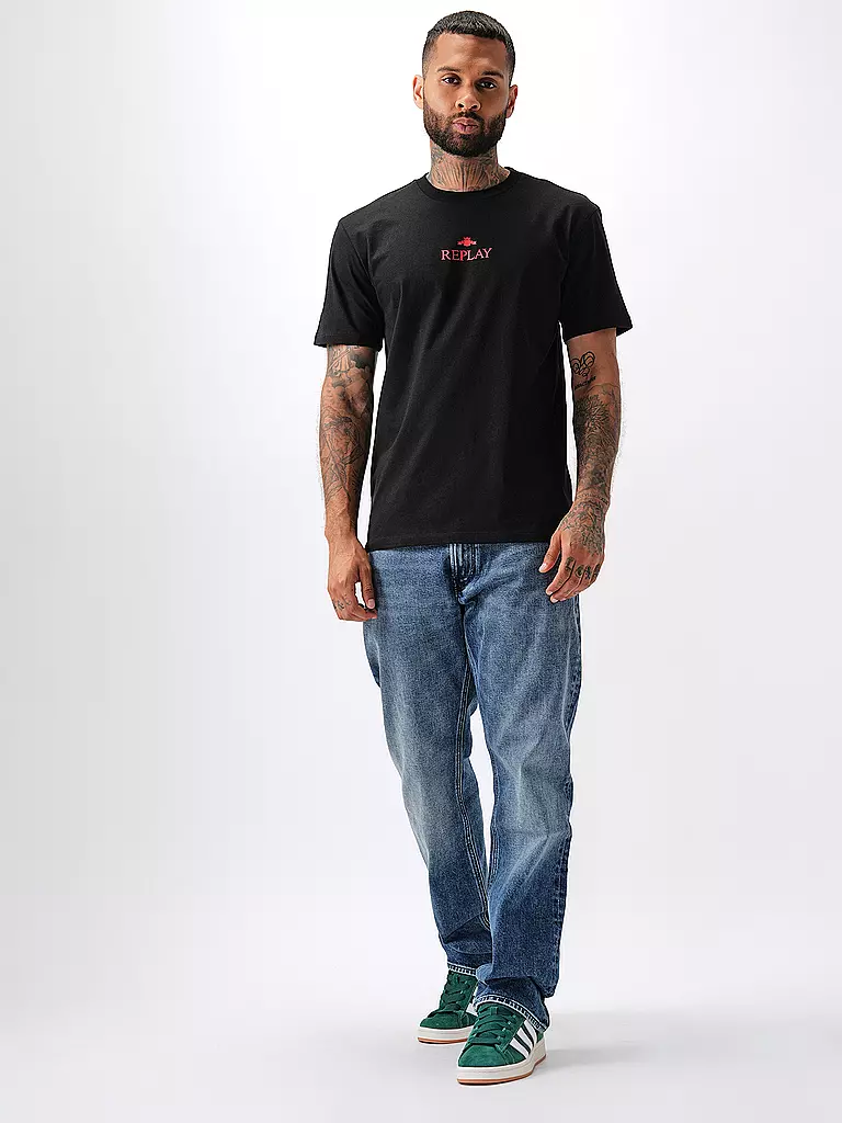REPLAY T-Shirt  schwarz