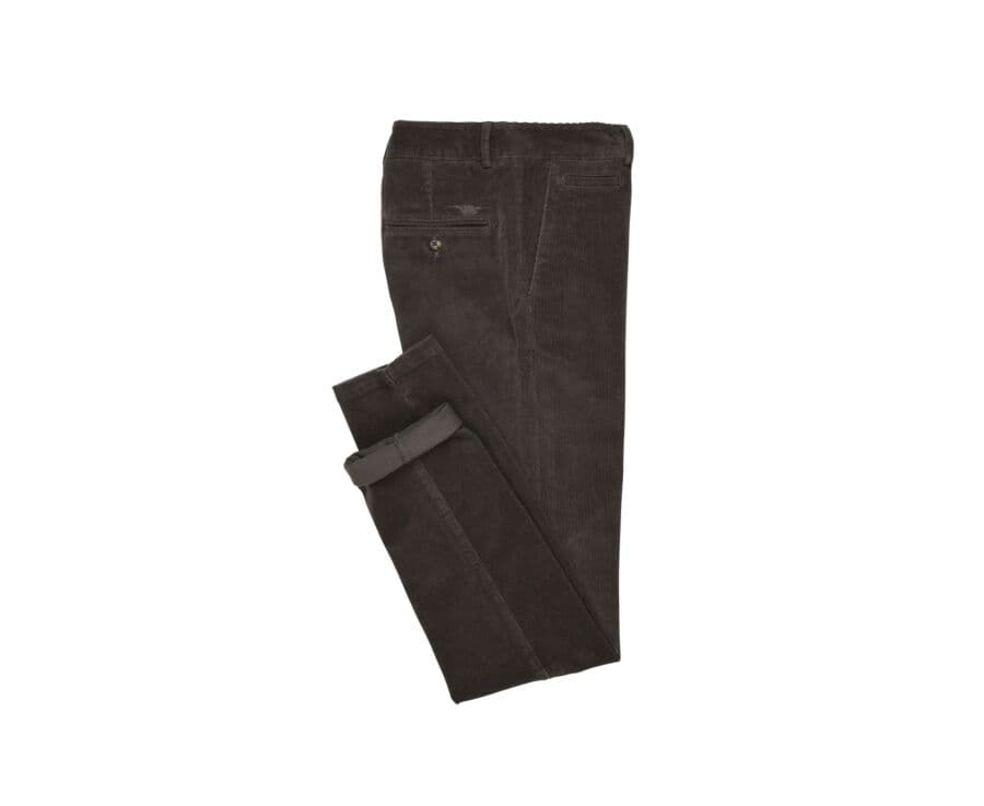 Pantalon chino velours côtelé homme Gris  Taupe - NORMAN
