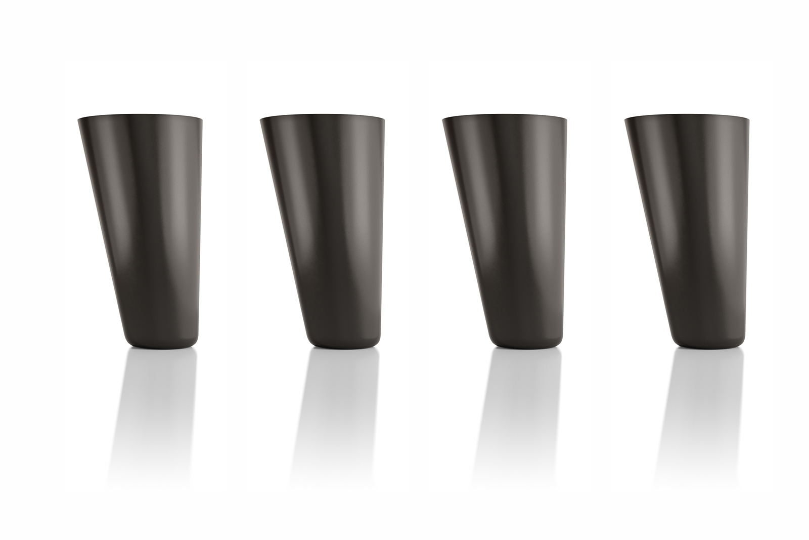 Cone ben Metallic black H10 cm