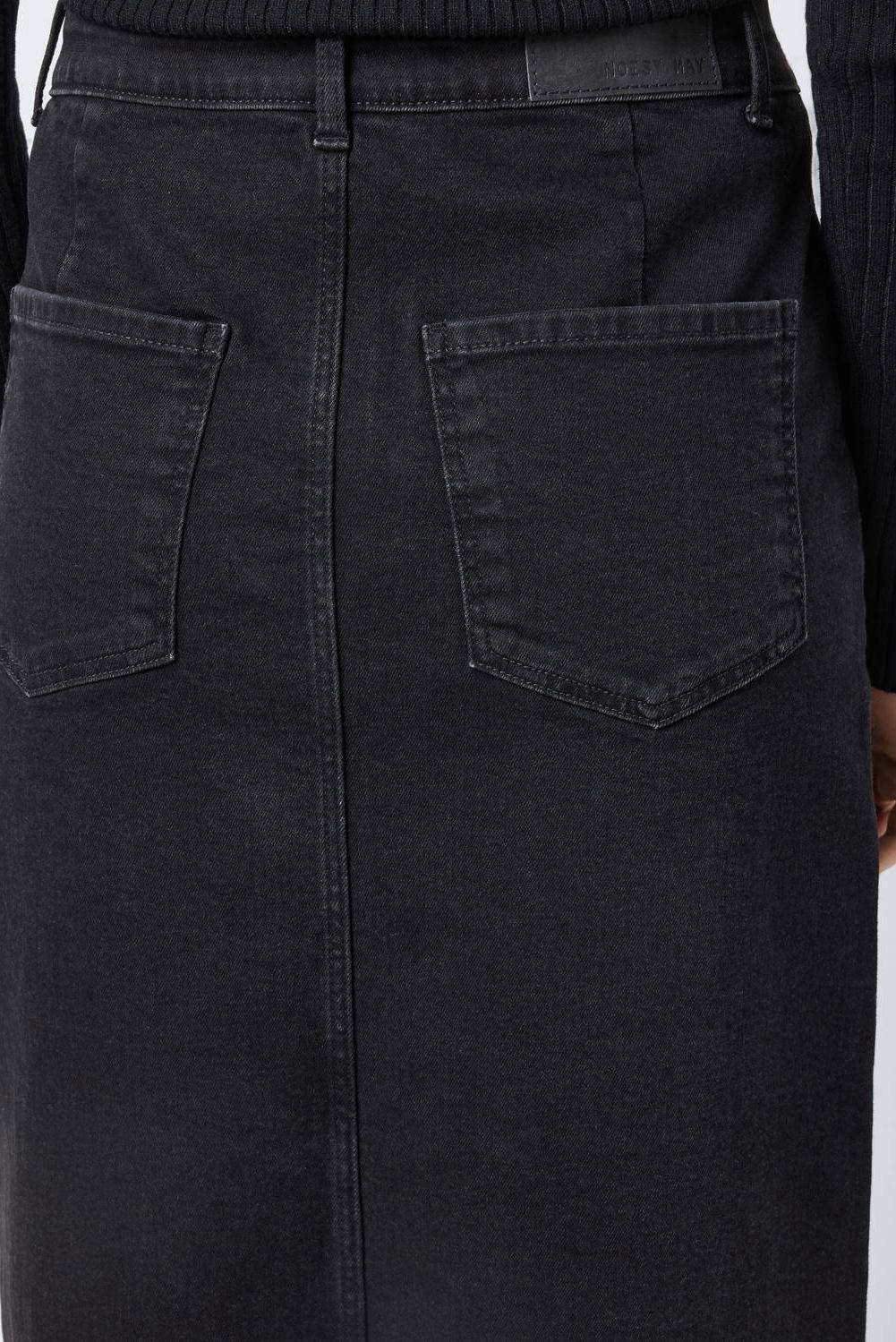 NOISY MAY spijkerrok NMKATH black denim