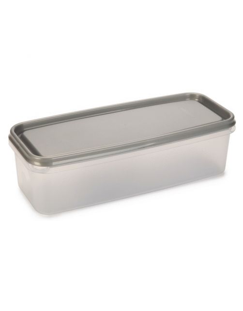 Curver Bewaarbox Voor Worsten - Hondenvoerbewaarbak - 32X13.5X9 cm Transparant Zilver