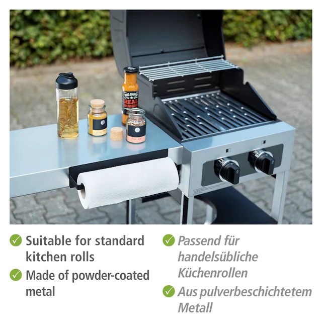 WENKO Wandrollenhalter »Modell Ima« Küchenrollenhalter, magnetisch, für gängige Küchenrollen, Marmor-Optik