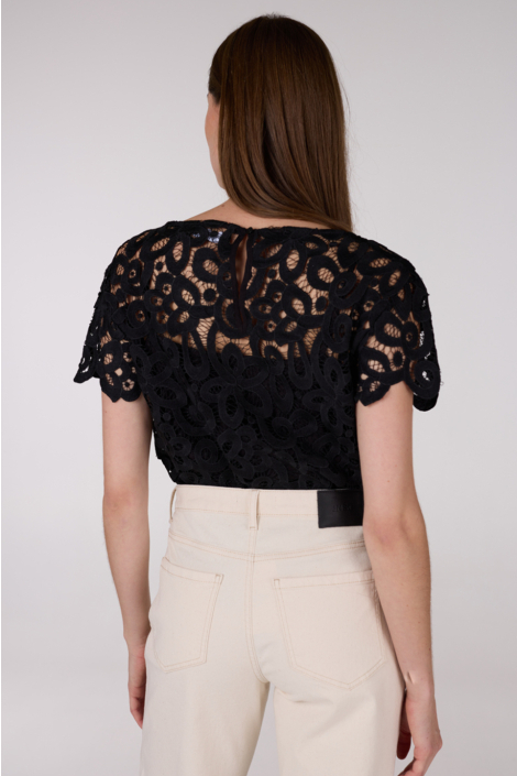 Juffrouw Jansen zwarte dames blouse