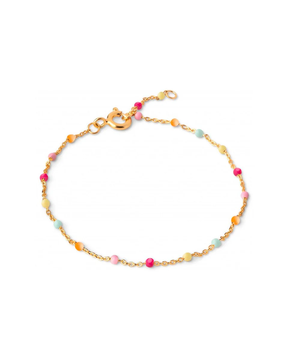 ENAMEL Copenhagen  Lola Rainbow armbånd - Forgyldt