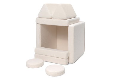 Shappy Play Teddy Byggbar Sofa 160x80 cm, Cream White