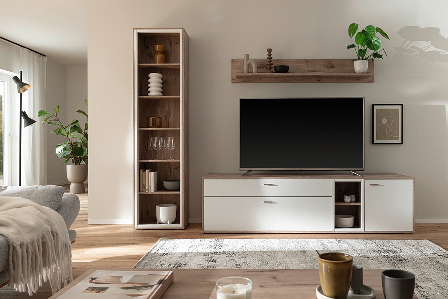 MCA furniture Wohnwand »SANTERNO« Komplett-Set, 3-teilg, 3 Stk. tlg.