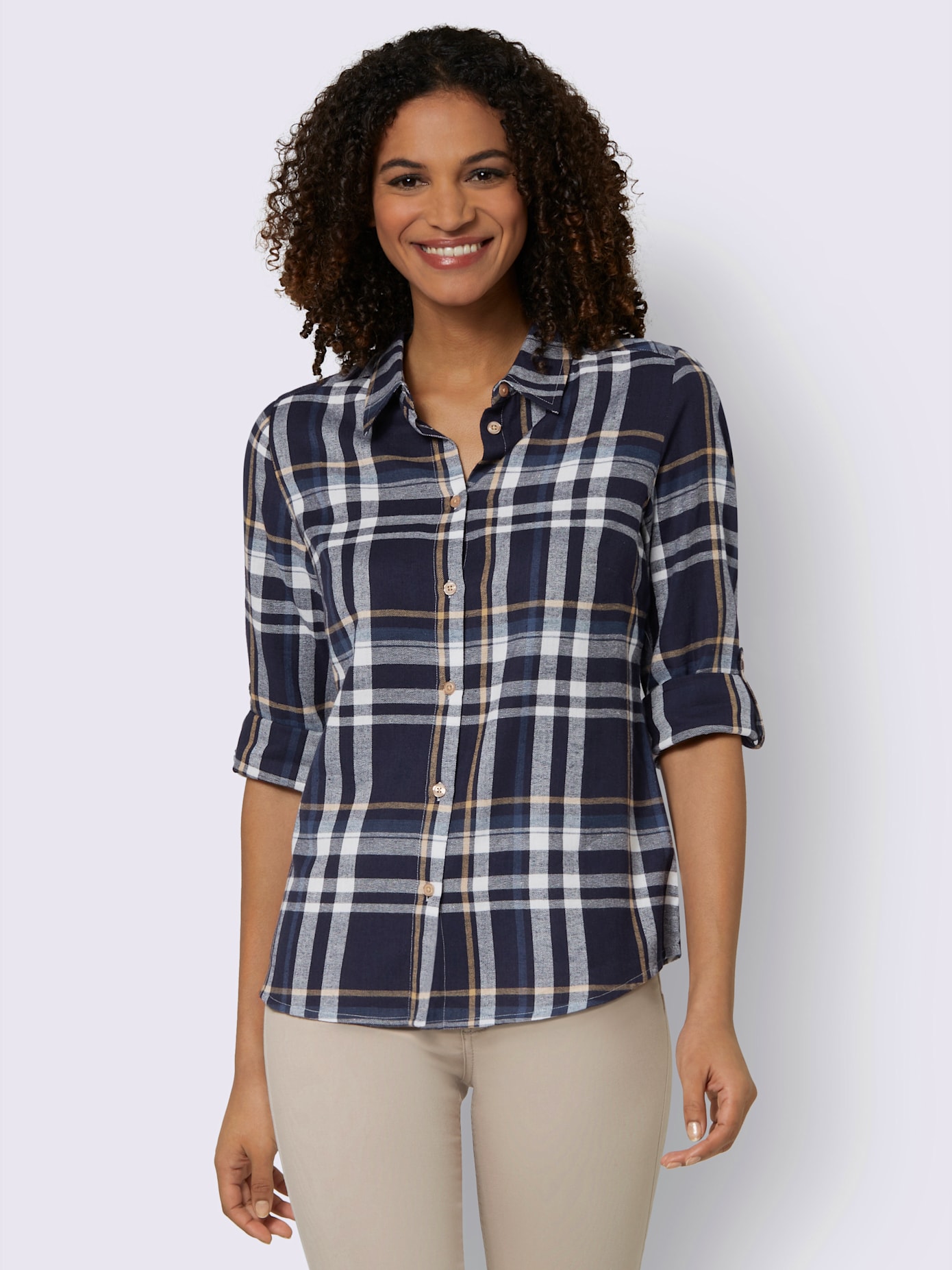 Chemisier en flanelle pur coton