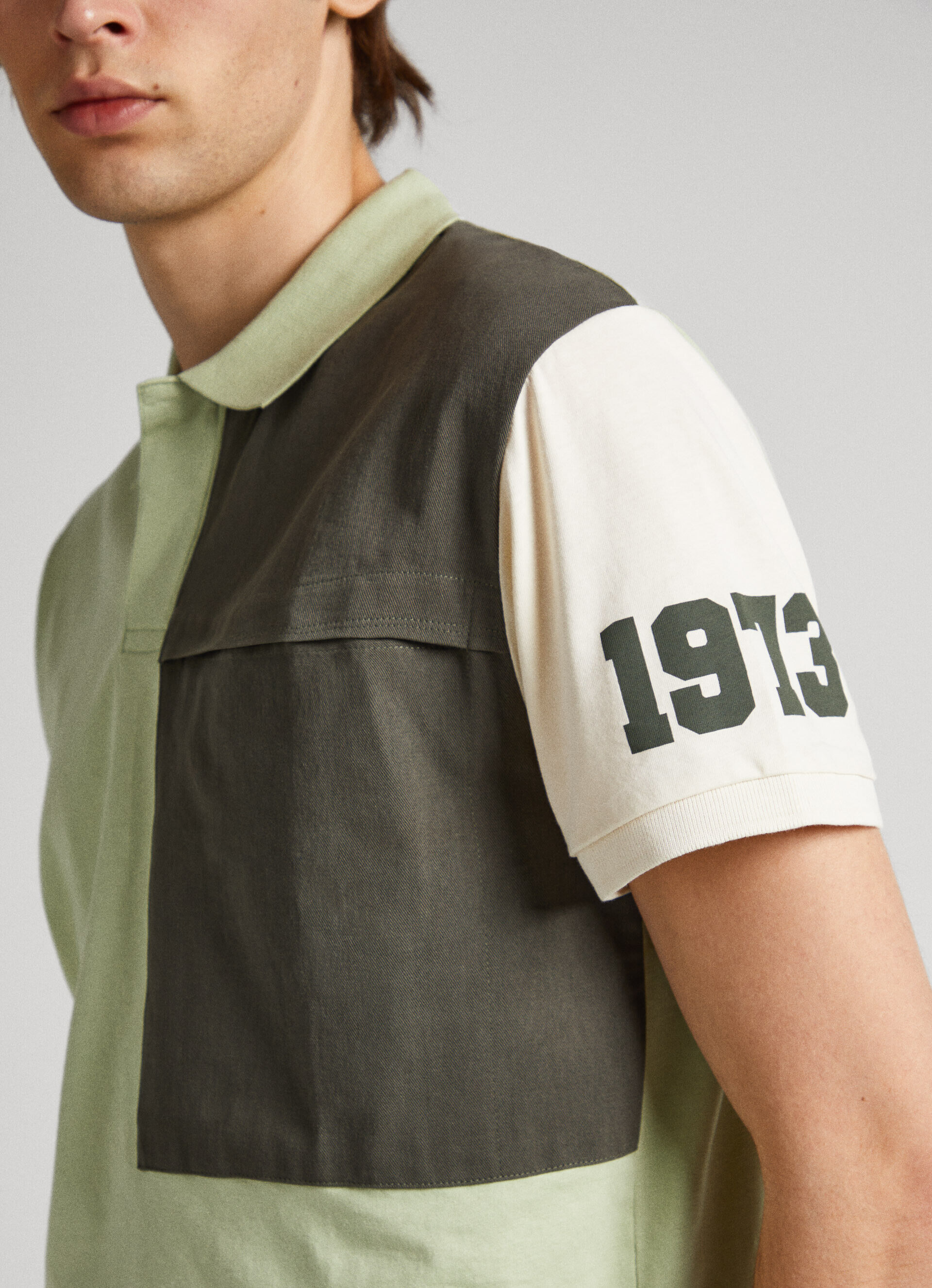 Camisa polo Portobello com bolso no peito - Verde Coentro