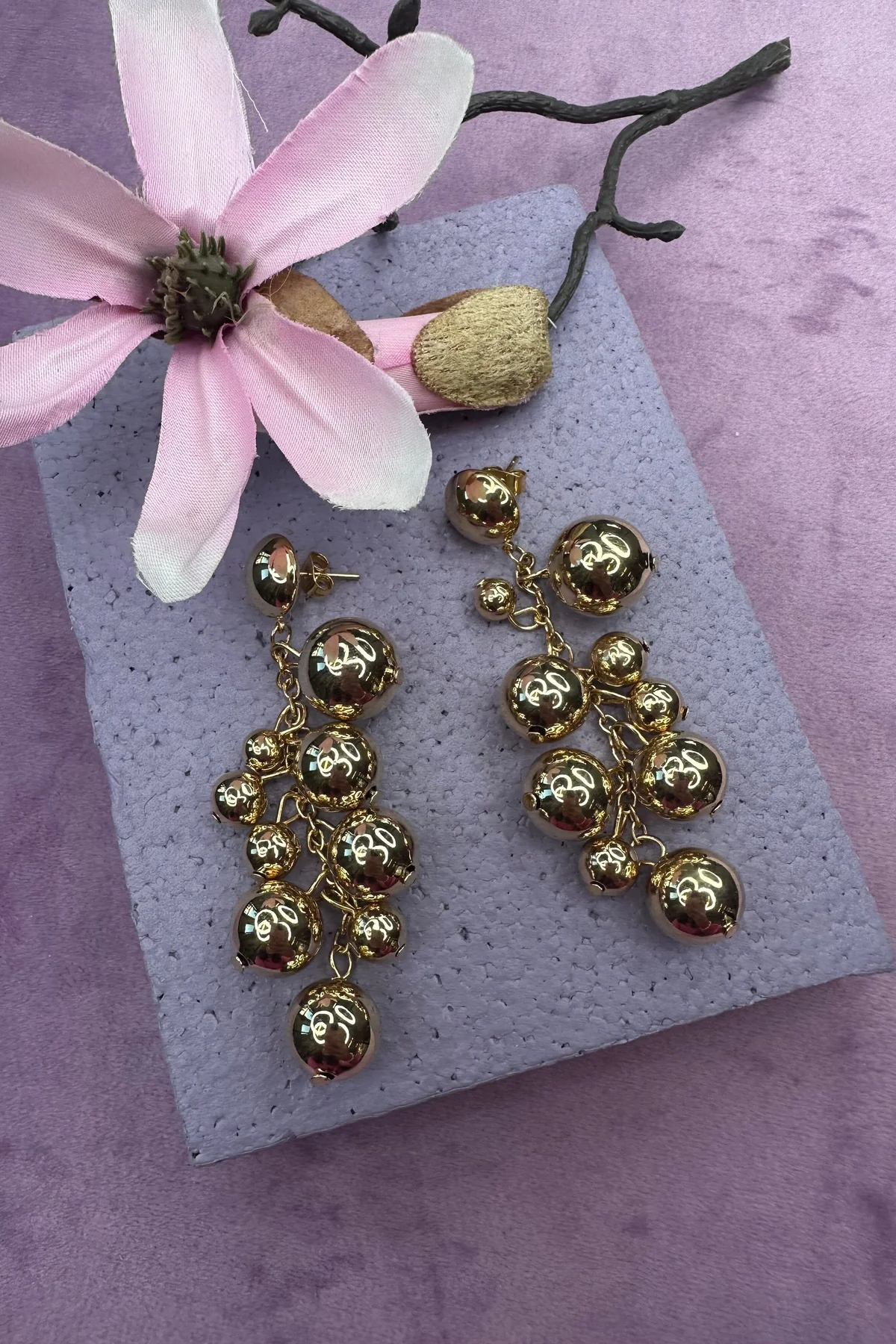 Mellow Moon Golden Drops Earring orgyldt