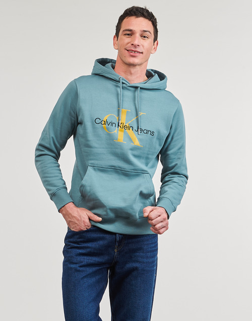 Calvin Klein Jeans - SEASONAL MONOLOGO REGULAR HOODIE - Bleu