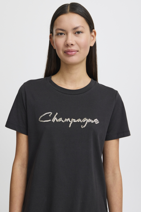 Ichi zwarte dames t-shirt
